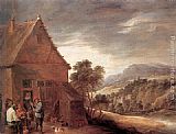 David the Younger Teniers Before the Inn painting